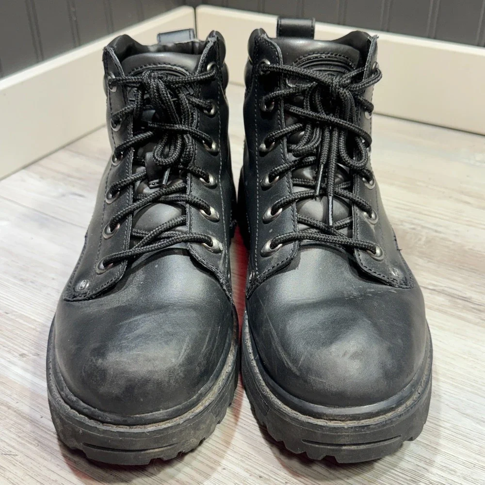 Skechers Men's Mariners-Pilot Black Utility Boot 4473EW Men's Sz 10.5 EXTRA WIDE